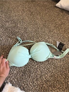 Mint Green Women's Strappy Bikini Top